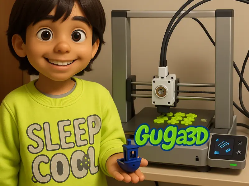 Guga trabalhando em projeto 3D